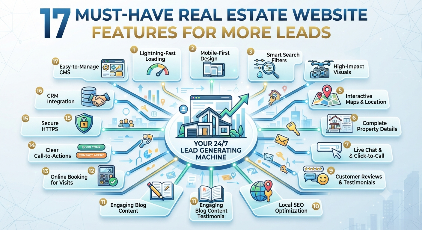 17 Must-Have Real Estate Website Features for More Leads