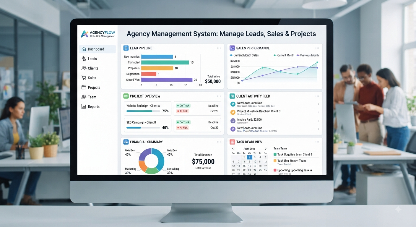 Agency Management System: Manage Leads, Sales & Projects