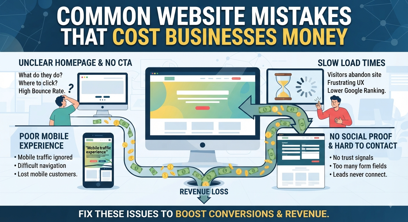Common Website Mistakes That Cost Businesses Money