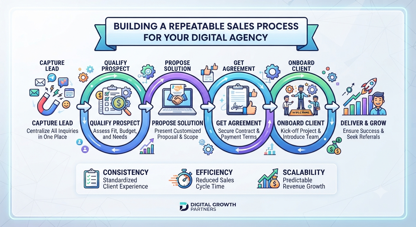 How to Build a Repeatable Sales Process for Your Digital Agency