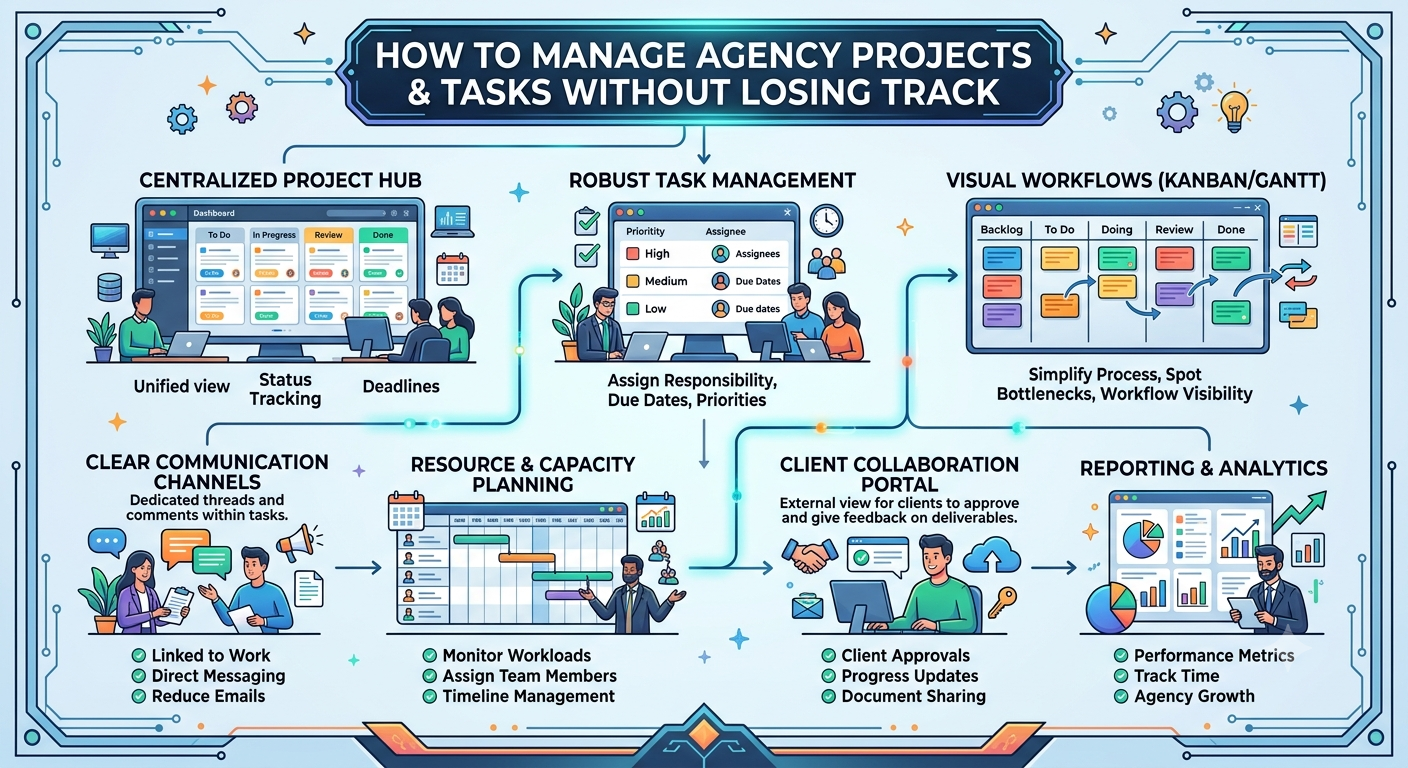 How to Manage Agency Projects & Tasks Without Losing Track