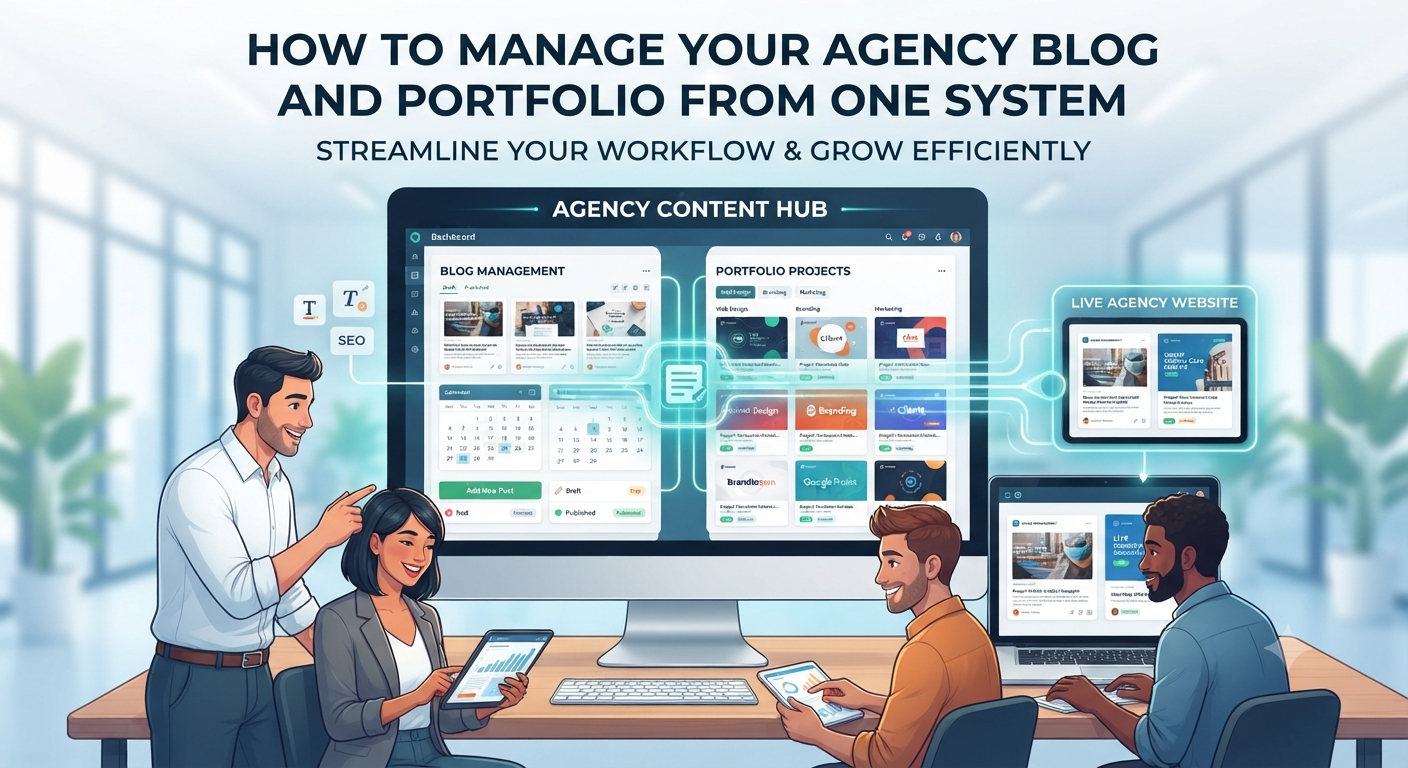 Manage Agency Blog & Portfolio From One System